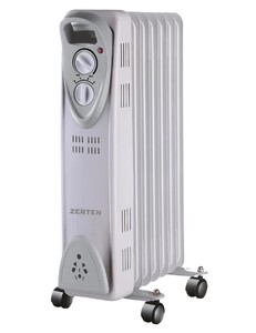 Изображение товара Масляный обогреватель Zerten MRS-15 серый высокая эффективность и безопасность
