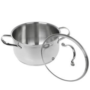 Изображение товара Кастрюля Aceline Crystal A3CA251 2.5 л нержавеющая сталь индукция стекло крышка