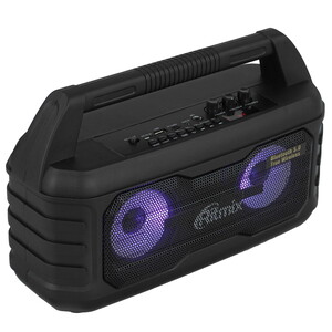 Изображение товара Портативная колонка Ritmix SP-610B черный с подсветкой звук 20 Вт Bluetooth FM