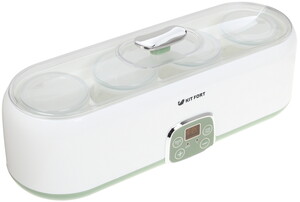 Изображение товара Йогуртница Kitfort KT-2007 белая с программами и таймером