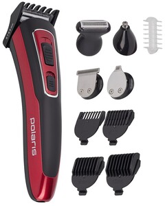 Изображение товара Триммер Polaris PHC 3019RC Retro красный/черный для стрижки волос