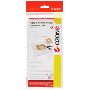 Изображение товара Мешок-пылесборник Ozone XS-UN02 универсальный 2 шт белый бежевый
