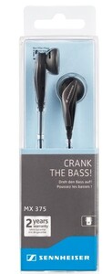 Купить Наушники Sennheiser MX 375 черный в интернет магазине DNS.  Характеристики, цена | 0171375