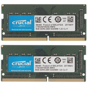 Купить Память SODIMM DDR4 8192Mbx2 PC19200 2400MHz Crucial