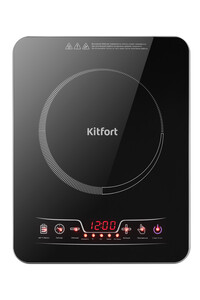 Изображение товара Электрическая индукционная плита Kitfort KT-102 черная 2000 Вт компактная