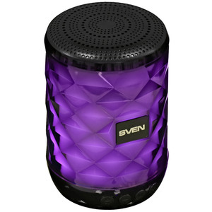 Изображение товара Портативная колонка SVEN PS-55 черный с подсветкой и Bluetooth
