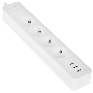 Изображение товара Умный сетевой фильтр EKF Connect белый с Wi-Fi и USB 3 порта