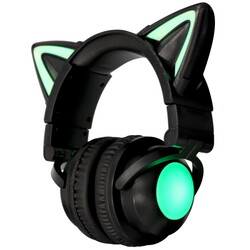 Изображение товара Беспроводные/проводные наушники Qumo Party Cat Mini черный 2022