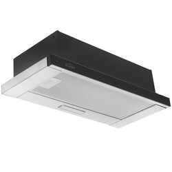 Изображение товара Вытяжка телескопическая ELIKOR Интегра Glass 60Н-400-В2Д серебристый/черный