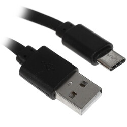 Изображение товара Кабель плоский FinePower USB Type-C - USB 2.0 Type-A черный 1 м