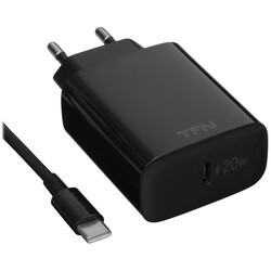 Изображение товара Сетевое зарядное устройство TFN RAPID Type-C PD 20W черный
