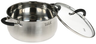 Изображение товара Кастрюля Taller Шелборн TR-1046 5.2 л 24 см серебристый