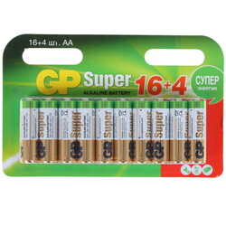 Изображение товара Батарейка GP Super Alkaline AA (LR6/ER14505/FR6/R6P)