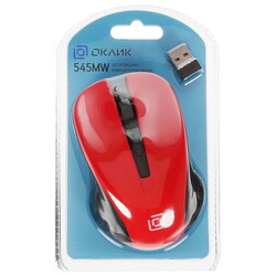 Изображение товара Мышь беспроводная Oklick 545MW [368631] красный