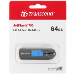 Изображение товара Память USB Flash 64 ГБ Transcend JetFlash 790K [TS64GJF790K]