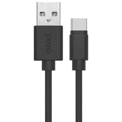 Изображение товара Кабель круглый PERO USB Type-C - USB 2.0 Type-A черный 1 м
