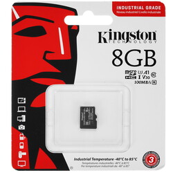 Изображение товара Карта памяти Kingston Industrial microSDHC 8 ГБ [SDCIT2/8GBSP]