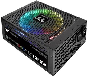 Изображение товара Блок питания Thermaltake Toughpower iRGB PLUS 1250W Titanium [PS-TPI-1250DPCTEU-T] черный