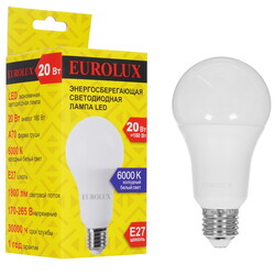 Изображение товара Лампа светодиодная EuroluxLL-E-A70-20W-230-6K-E27
