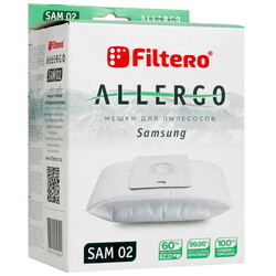 Изображение товара Комплект пылесборник и фильтр Filtero Allergo SAM 02
