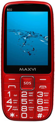 Изображение товара Сотовый телефон Maxvi B32 красный/черный