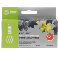 Изображение товара Картридж Cactus CS-CLI521Y желтый