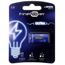 Изображение товара Батарейка FinePower Ultra CR123 (CR123A/DL123A/R123)