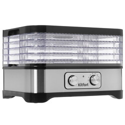 Изображение товара Сушилка для овощей и фруктов Kitfort KT-1912 серебристый