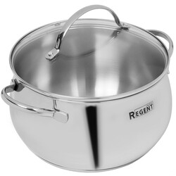 Изображение товара Кастрюля Regent inox Apple B 93-B-13 5.5 л 22 см серебристый