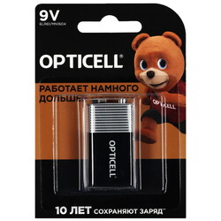 Изображение товара Батарейка Opticell крона (6LR61/6F22/CR-9V)