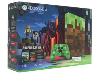 Игровая приставка Microsoft Xbox One S + Minecraft