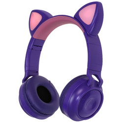 Изображение товара Беспроводные/проводные наушники QUMO Party Cat  фиолетовый 2019