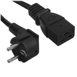 Изображение товара Кабель питания FinePower IEC C19 - CEE 7/7