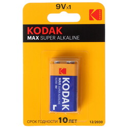 Изображение товара Батарейка Kodak MAX 1BL крона (6LR61/6F22/CR-9V)