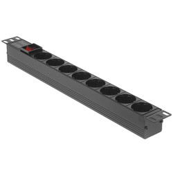 Изображение товара Блок розеток ExeGate ServerPro PDU-19H801 Al-8S-C14-SW