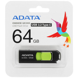 Изображение товара Память OTG USB Flash 64 ГБ ADATA UC300 [ACHO-UC300-64G-RBK/GN]