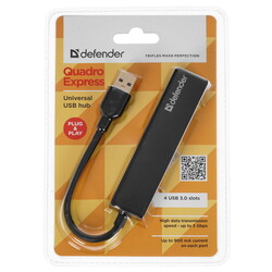 Изображение товара USB-разветвитель Defender Quadro Express