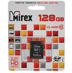 Изображение товара Карта памяти Mirex SDXC 128 ГБ [13611-SD10C128]