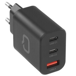 Изображение товара Сетевое зарядное устройство QUMO Energy GaN PD 30W черный