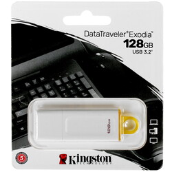 Изображение товара Память USB Flash 128 ГБ Kingston DataTraveler Exodia [DTX White/128GB]