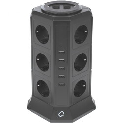 Изображение товара Сетевой фильтр QUMO Power Tower Pro черный
