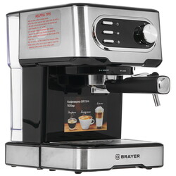 Изображение товара Кофеварка рожковая BRAYER BR 1104 черный