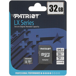 Изображение товара Карта памяти Patriot LX microSDHC 32 ГБ [PSF32GMCSDHC10]
