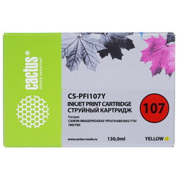 Изображение товара Картридж Cactus CS-PFI107Y желтый