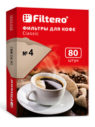 Изображение товара Одноразовые фильтры Filtero Classic №4 коричневый