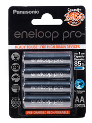 Изображение товара Аккумулятор Panasonic Eneloop Pro (BK-3HCCE/4BE) ["AA", HR6, 2450 mAh, 4 шт.]
