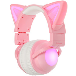 Изображение товара Беспроводные/проводные наушники QUMO Party Cat Mini  розовый 2022