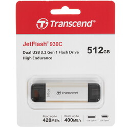 Изображение товара Память USB Flash 512 ГБ Transcend JetFlash 930C [TS512GJF930C]