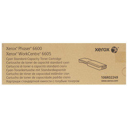 Изображение товара Картридж лазерный Xerox 106R02249 голубой, с чипом