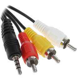 Изображение товара Кабель   Aceline jack 3.5 мм - 3RCA черный